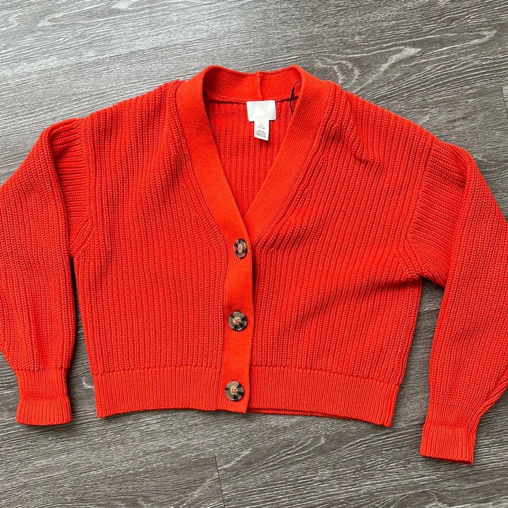 Bright Orange HM Knit Sweater - Size Small